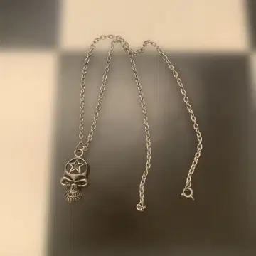 스컬 펜던트 목걸이 실버 925