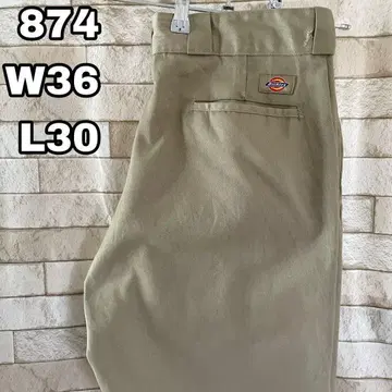 디키즈 874 워크 팬츠 자수 베이지 36 x 30