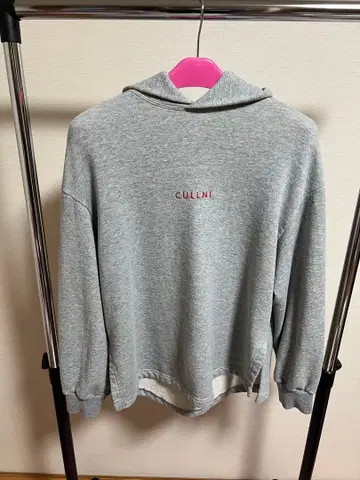 CULLNI 크루니 센터 자수 로고 후드티 2 빅 그레이