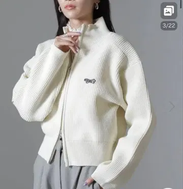 니트 스웨터 PENNEYS 별주 TheFOX 하이넥 지퍼 니트탑
