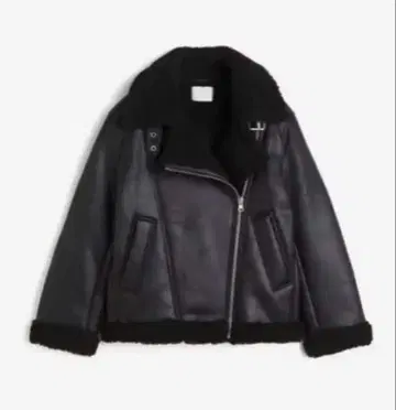 테디 안감 오버 라이더 자켓 블랙