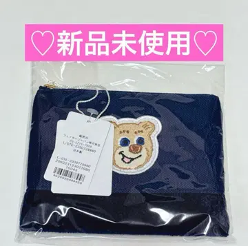 미사용 새상품 페이저 올드 테디 와펜 파우치 네이비 완판템