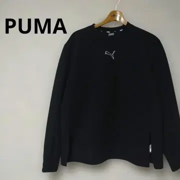 PUMA 블랙 맨투맨 L