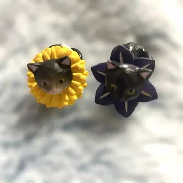 고양이 꽃 디자인 캡슐 토이