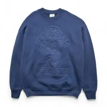 USA 루니툰 태즈매니안 데빌 엠보싱 가공 맨투맨