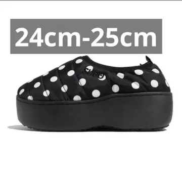 SUBU PLATFORM 블랙/화이트 도트 통굽 새상품 완판