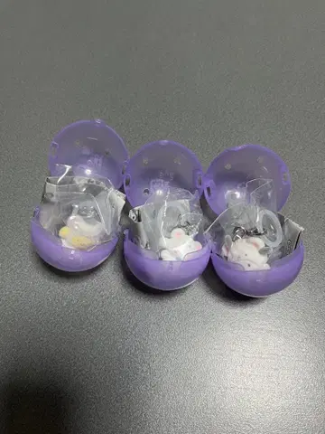 반다이 가챠 산리오 캐릭터즈 메지루시 액세서리 폭신폭신 스노우