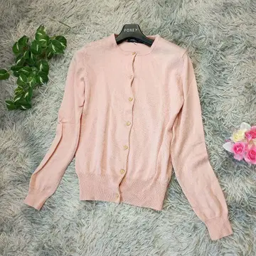 [QUEENS COURT] 니트 가디건 (2) 핑크 긴팔 겉옷