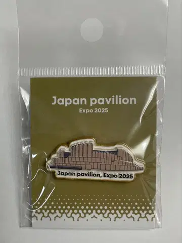 새상품 간사이 만박 일본관 건축물 핀 배지