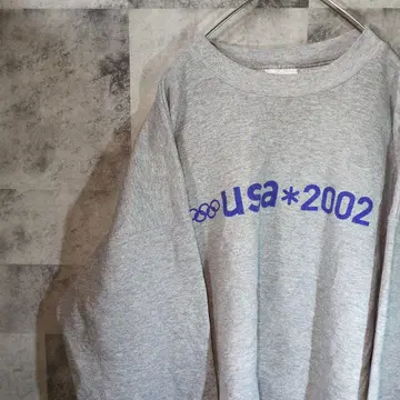 솔트레이크 올림픽 미국 맨투맨 L 그레이 90s~00s A28,12