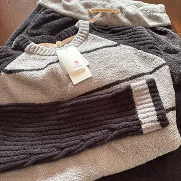 [ 미사용 새상품 ] ECGARD 룸웨어 세트 M 사이즈 그레이 블랙