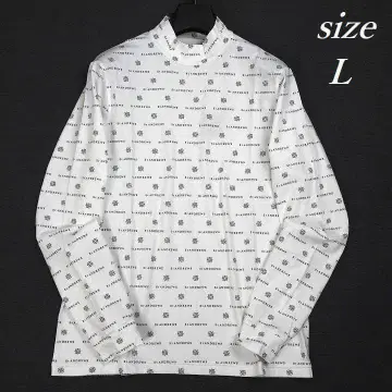 새상품 세인트앤드류스 골프 전면 로고 모크넥 셔츠 화이트 L