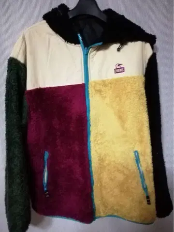 플리스 자켓 보아 자켓 멀티 컬러 리버서블