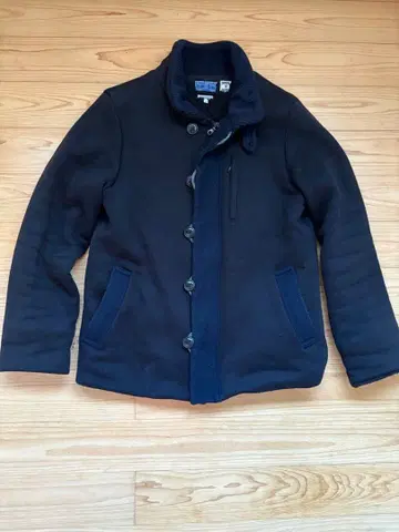 BLUE BLUE 보아 안감 헤비 맨투맨 스탠드 카라 자켓