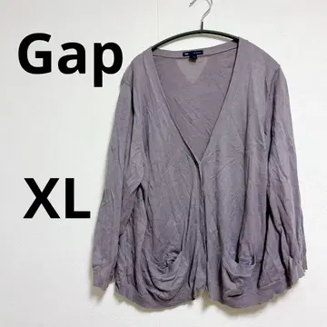 Gap 코튼 가디건 XL 보라색 여성용
