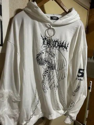 새상품급 ACDC Rag 늑골 천사 후드티