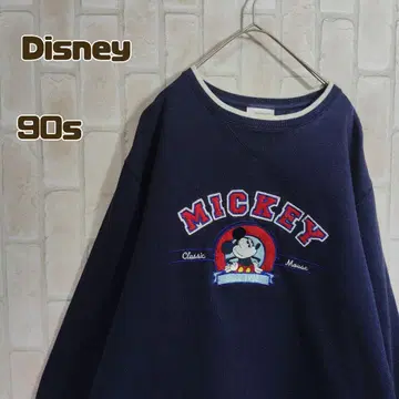 디즈니 90s 맨투맨 트레이닝복 링거 미키 V 가제트