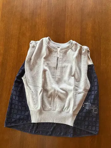 3.1 필립림 반팔 상의 사이즈 3 그레이/네이비