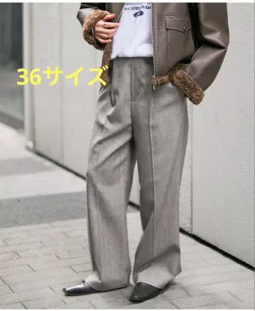 삭소니 이지 슬랙스 팬츠 그레이 베이스 36