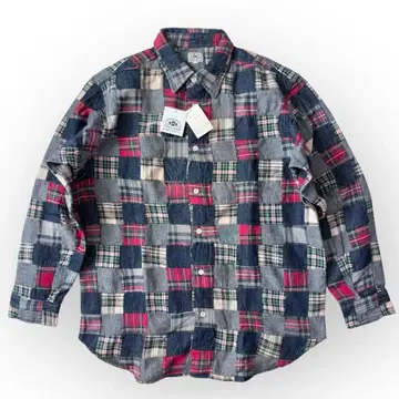 UNION MADE 유니온메이드 패치워크 셔츠 체크 무늬 XL 사이즈