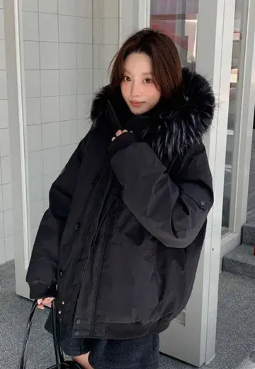 퍼 블루종 충전솜 점퍼 여성용 M