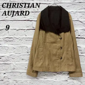 크리스찬 오자르 [9] 페이크 레더 자켓 코트 브라운