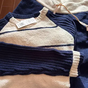 [ 미사용 새상품 ] 스트라이프 디자인 룸웨어 M