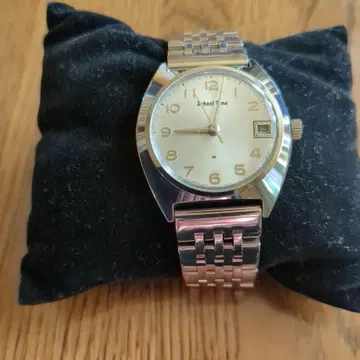 SEIKOSchool Time 수동 와인딩 시계 실버