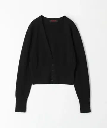21SS CABaN 코튼 캐시미어 V넥 숏 가디건 블랙