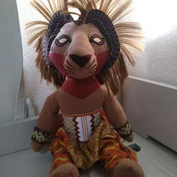 극단 사계 라이온 심바 봉제 인형 레어품