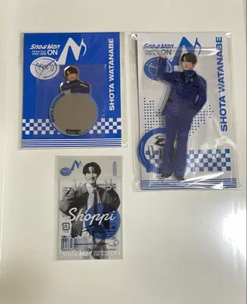 Snow Man 아크릴 스탠드 클리어 스티커 미러 스티커 와타나베 쇼타