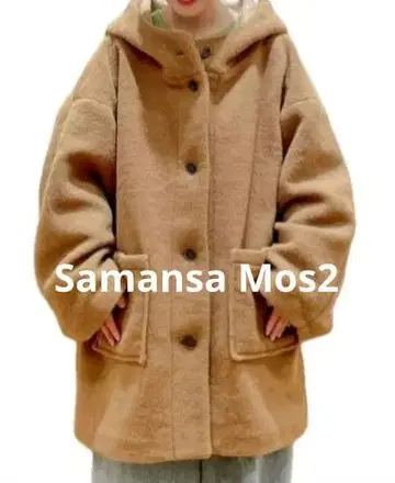 새상품 사만사 모스모스 Samansa Mos2 스라이버 후드코트