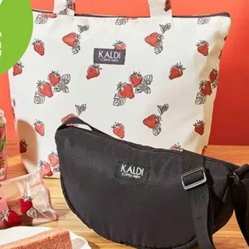 칼디/KALDI 딸기백 토트백&바디백 사과백