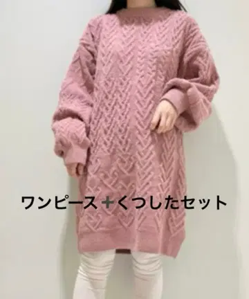 gelato pique 발렌타인 수플레 하트 아란 드레스 세트