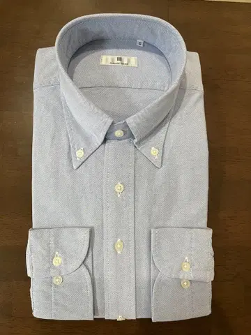 라이트 블루 버튼 다운 셔츠 옥스퍼드 M 사이즈 [미사용 새상품]