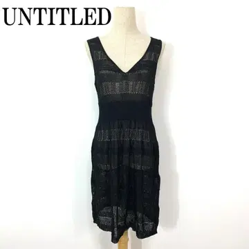 택 포함 새상품 UNTITLED 니트 원피스 블랙 2 B952
