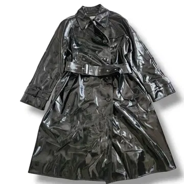 [새상품급] J&M 데이비드슨 트렌치코트 여성용 M 페이턴트 롱