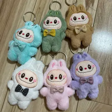 러브부 봉제 인형 키링 6개 세트