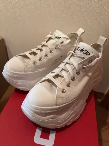 ALL STAR 통굽 화이트 스니커즈