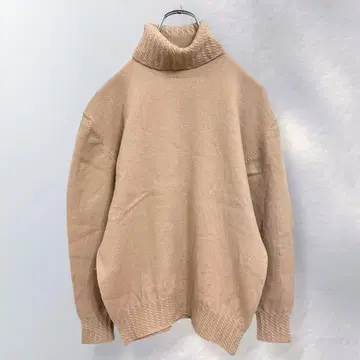 보르지 울 니트 스웨터 터틀넥 심플 무지 a962