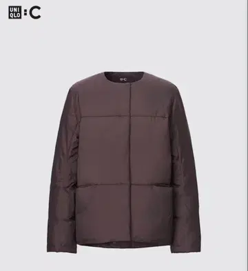 새상품급 유니클로 여성용 라이트 다운 자켓 다크 브라운 사이즈 S