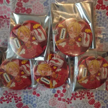 센라 Brun 등신 여우 Lie of ture 캔뱃지 5개 세트