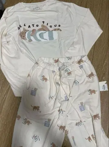 젤라또피케 프레이풀 캣 롱T&롱 팬츠 상하의 세트