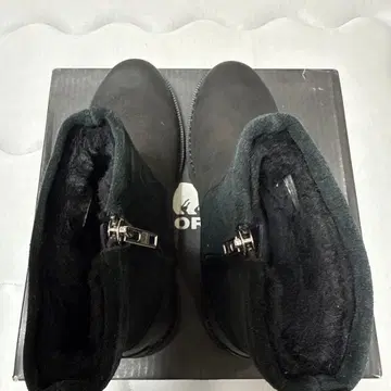 SOREL 방수 가죽 부츠 윈터 부츠 26cm MADSON ZIP 블랙