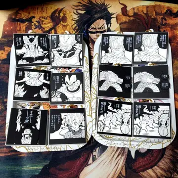 드래곤볼 고무 마스코트 비스킷 키링 9종 12개 + 플레이트 2장