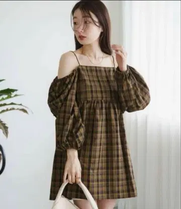 kastane 체크 미니 원피스