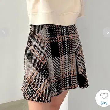 SNIDEL 스나이델 로빙 체크 스커트