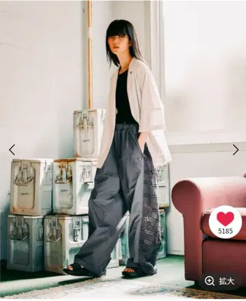 [ 미사용 새상품 ] niko and - 사이드 레이스 이지 팬츠 L