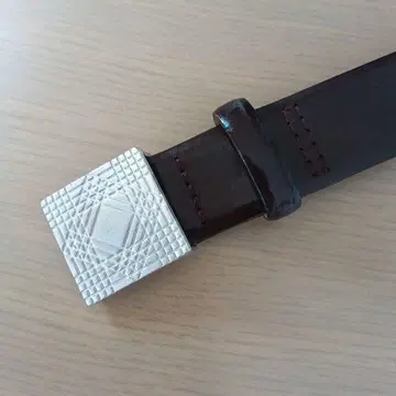 ANTONIO MIRO 아르데코풍 다크 브라운 가죽 벨트