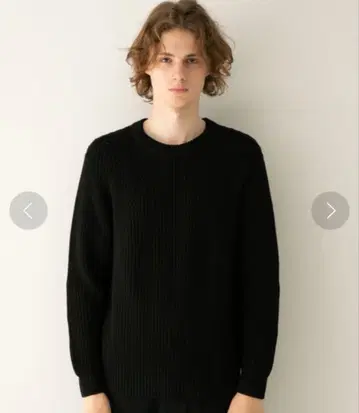 BATONER 시그니처 크루넥 니트 메리노울 3